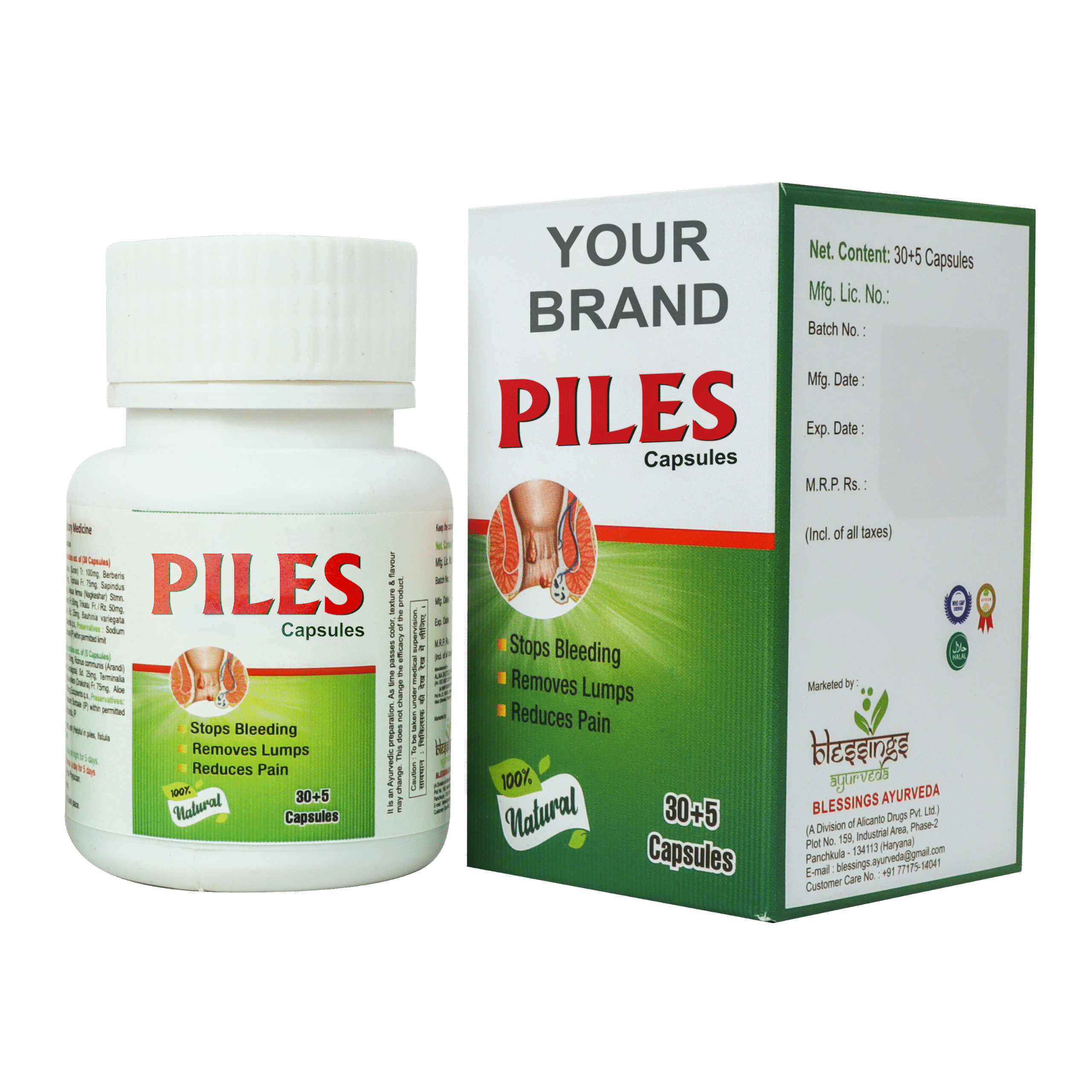 Ayurvedic Piles Capsules Manufacturer