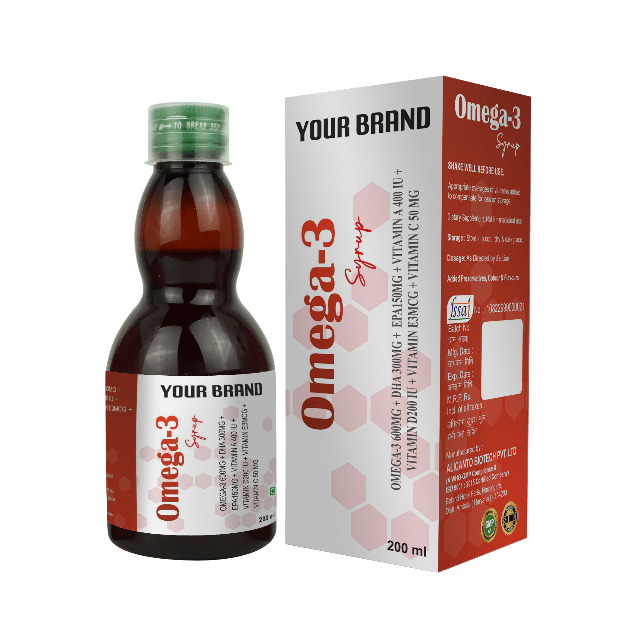 Omega-3 Fatty Acids Syrup Manufacturer | Private Label for Omega-3 Syrup