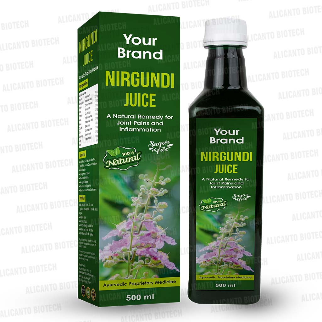 Nirgundi Juice Manufacturer | Nirgundi Ras in Your Brand